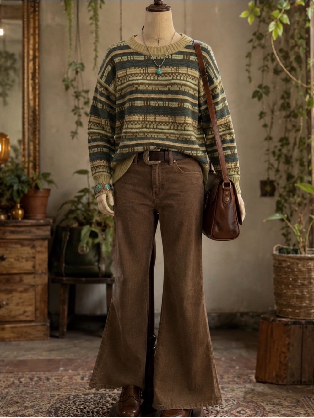 Cozy Striped Knit Sweater | Size Medium/ Large - Picture 1 of 1